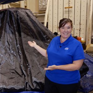 Anjie Emmett, a mechanical engineer at NASA's Langley Research Center
