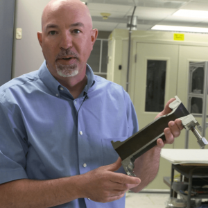 Bob Carter, a materials engineer at NASA's Glenn Research Center